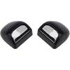 HERCOO License Plate Lights Lamp Lens Black Housing Compatible with Silverado Sierra Avalanche Suburban Escalade Yukon Step Bumper Truck Clips