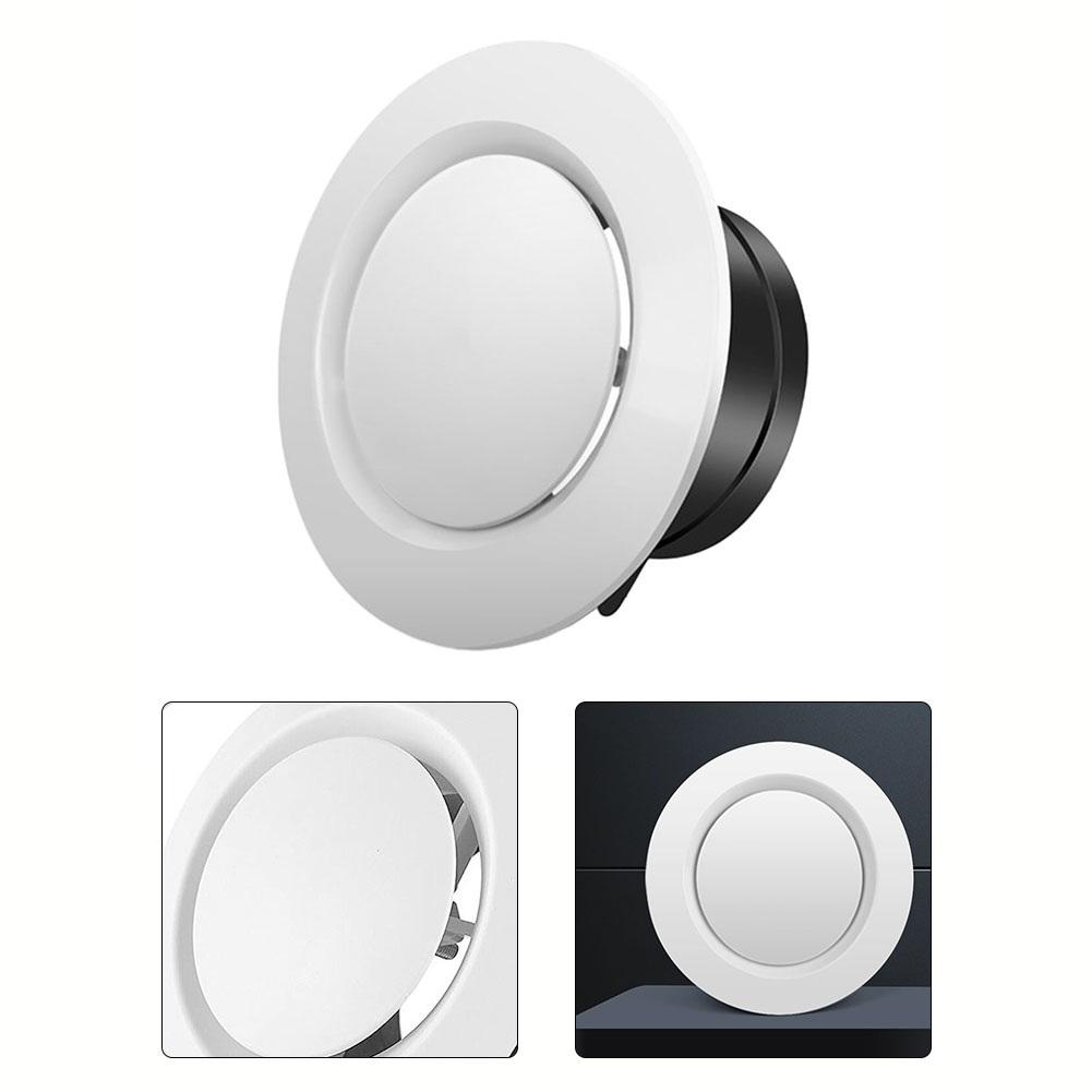 75/100/125mm ABS Wall Ceiling Air Supply Vent Ducting Ventilation Exhaust Grille Cover Waterproof Outlet Heating Cooling Vents