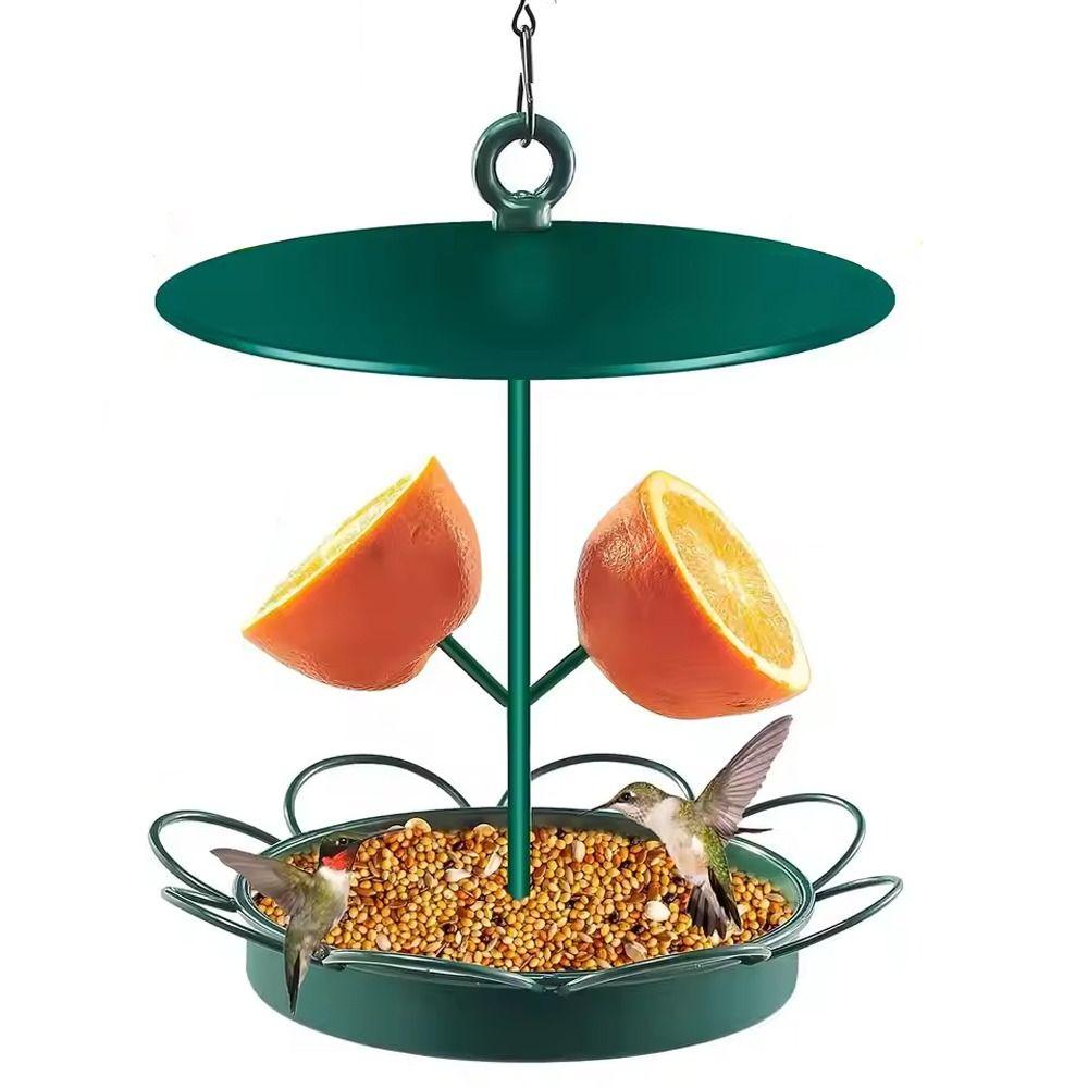 Waterproof Metal Wild Bird Feeder Detachable Bird Bathtub Bird Bowl Hanging Bird Feeders  Farm