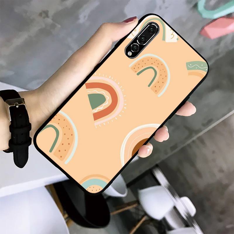Beautiful Rainbow Phone Case For Huawei G7 G8 P7 P8 P9 P10 P20 P30 Lite Mini Pro P Smart Plus Cove Fundas