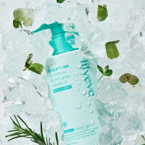 Lilyeve Scalp:Turn Cica PDRN Deep Clean Shampoo 500g – Intensive Scalp & Anti-Dandruff Cleanser