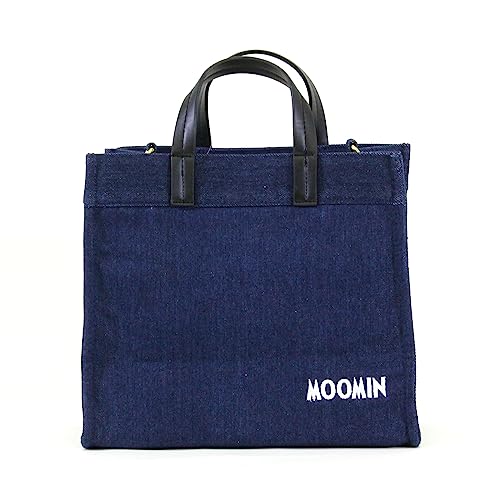 Hapitas 2-Way Tote Bag, Medium, Moomin Design, HAP6033 MC16, My Denim Blue