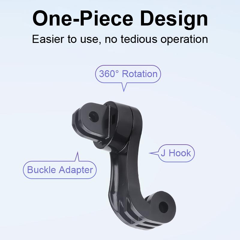 360° Vertical Bracket Adapter for GoPro Hero 11 10 9 Yi DJI SJCAM Motorcycle Helmet Chin Stand Mount Holder Camera Accessories