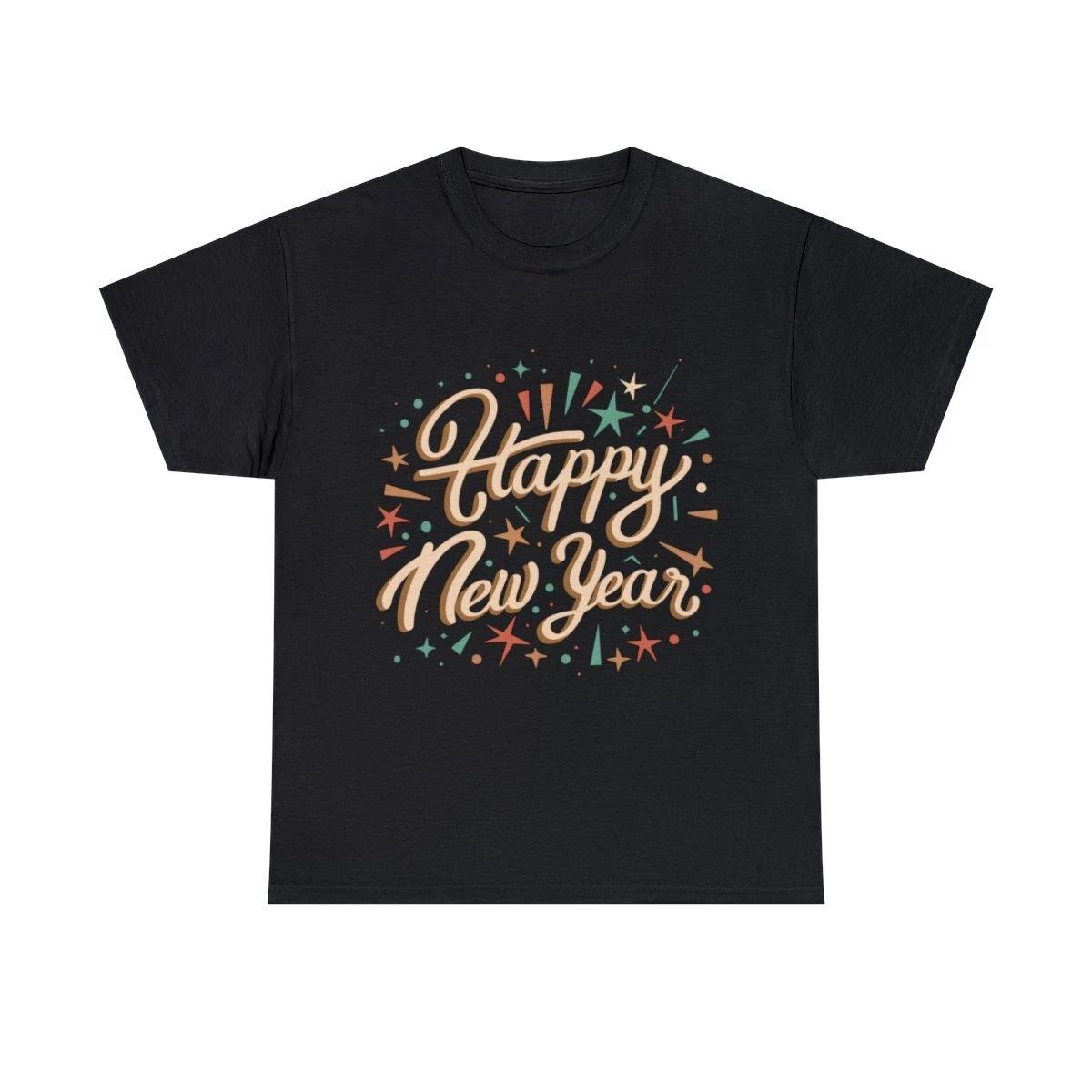 Retro Happy New Year 2024 Graphic Tee Shirt, S-5XL S