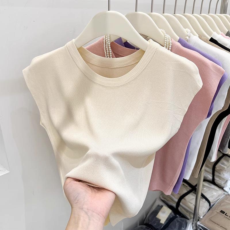 Maglia in Seta di Ghiaccio da Donna - Top Snellente a Manica Corta - Nuovi Arrivi Estate 2026