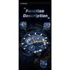 POEDAGAR Reloj Deportivo de Lujo para Hombre Cronógrafo Impermeable Luminoso Moda Reloj Calendario Correa de Silicona Relojes de Cuarzo