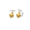 5 PCs 304 Stainless Steel Mini Charms 18K Gold Plated 3D Moon Sun Star Small Pendants DIY Earrings Necklace Bracelet Jewelry