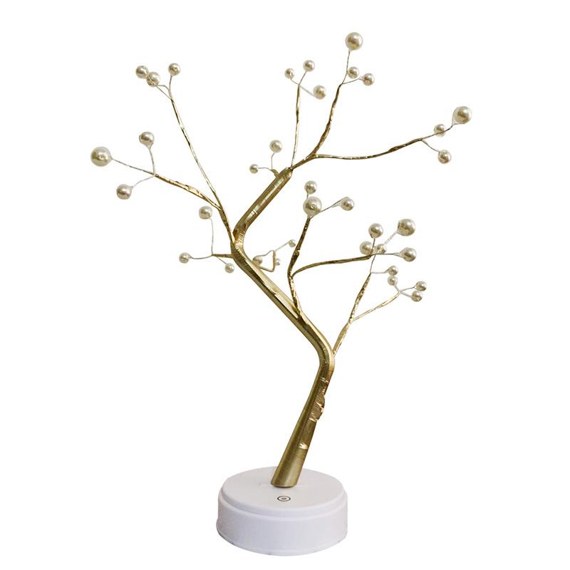 Regalo di compleanno 1 giugno Festa dei bambini Ragazza Laurea Piccolo regalo Albero di fuoco Fiore d'argento Luce decorativa Albero di luce