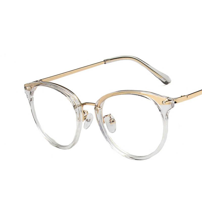 Trendy Minail Round Eyeglass Frames With Prescription Lens Short Sight Eyewear 0 -0.5 -1 -1.25 -1.5 -1.75 -2.0 To -6