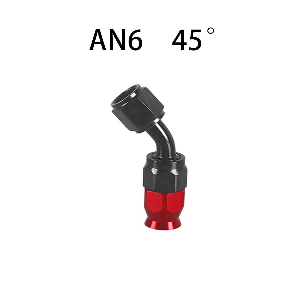 Racord pivotant pentru furtun de combustibil, ulei, AN4/6/8/10/12, adaptor drept 0°/45°/90°/180°, pentru racord pivotant din PTFE