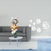 Astronaut Sculpture And Mirror Fish Wall Art Decorative Centerpiece for Modern Fireplace Table