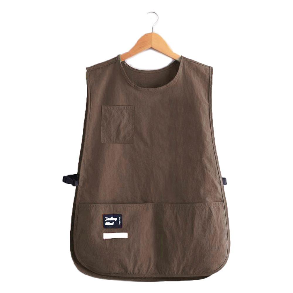 Waterproof Stain-Resistant Apron Nylon Vest Style Breathable Kitchen Aprons Multipurpose Anti Dirty Sleeved Apron