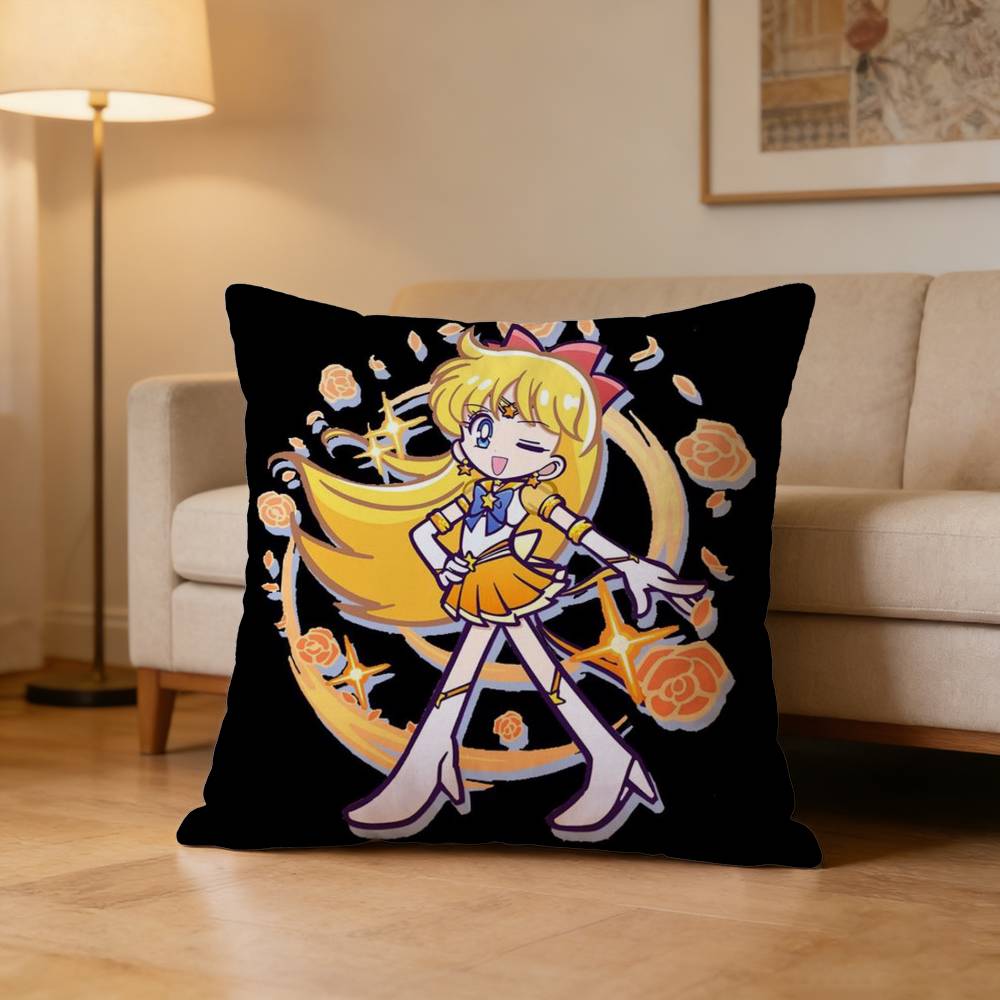 Minako Aino Sailor Venus Pillow Case Pattern Printed Pillowcase For Living Room Sofa Cushion Cover