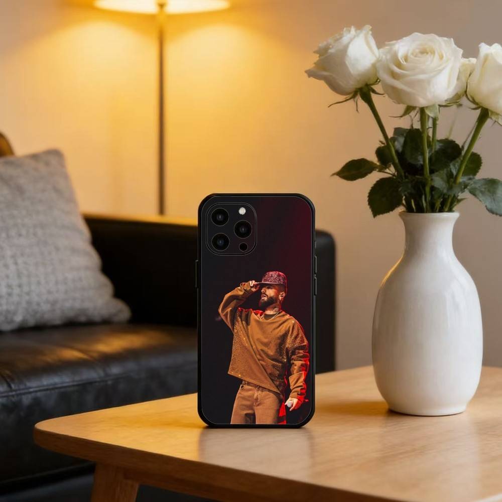 S-Singer M-MaLuMa-a Handyhülle Für iPhone 17 16 15 14 13 12 Max Plus Silikon Schwarze Hülle