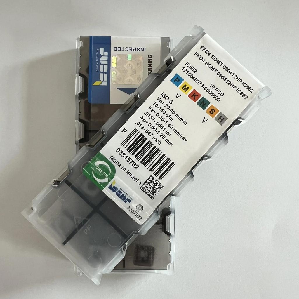 ISCAR / FFQ4SOMT090412HP IC882 Industrial indexable carbide inserts 10 Pcs