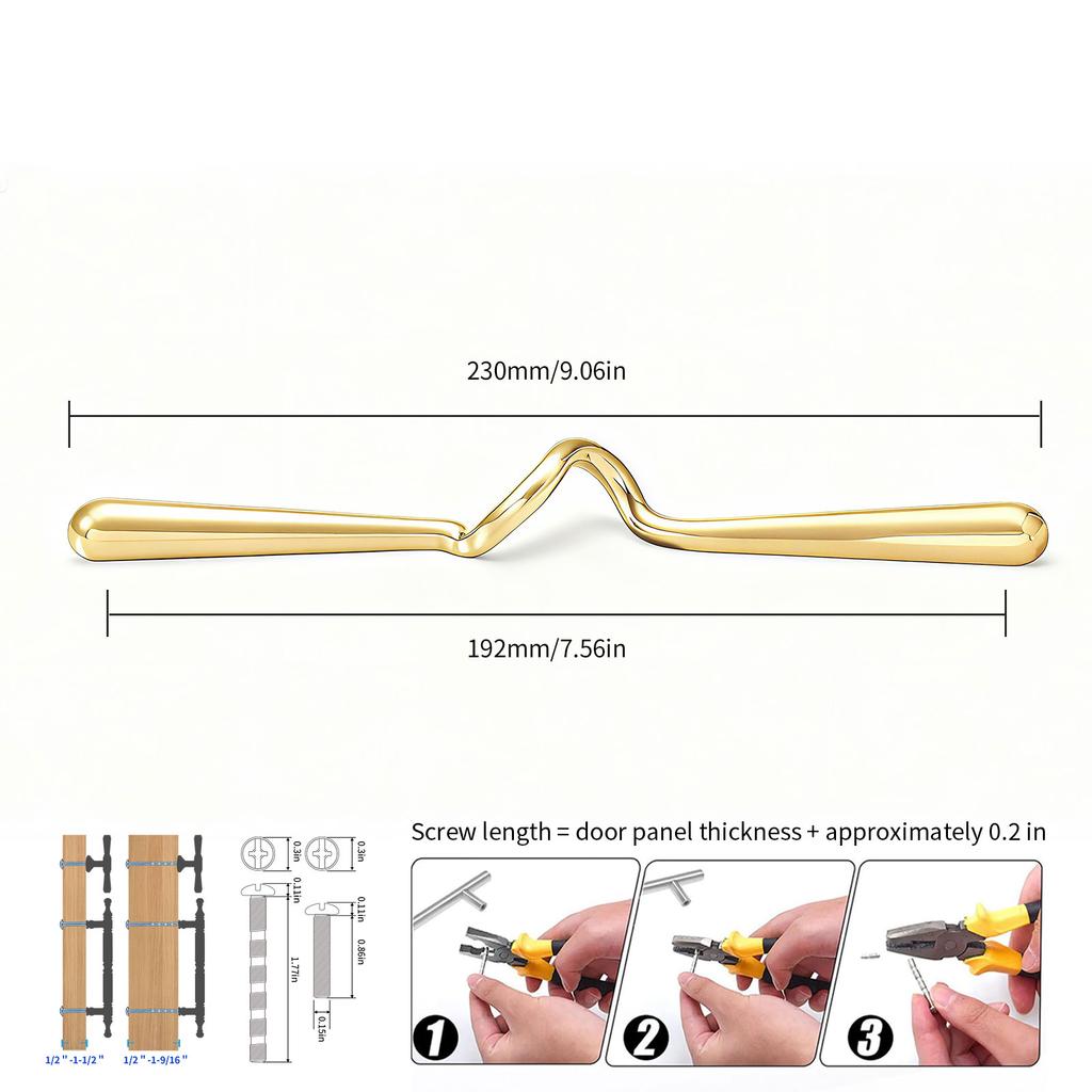 Modern Minimalist Zinc Alloy Gold and Sliver Cabinet Doors Handles Luxury Furniture Drawers Knob Wardrobes Stripes Pull