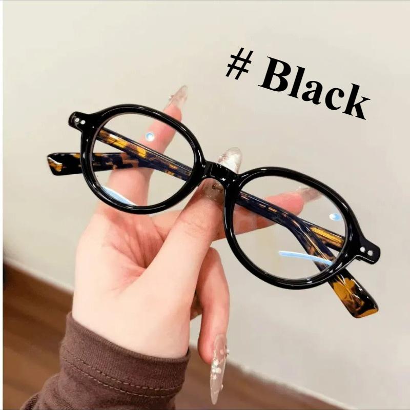 

Small Frame Reading Glasses +1.0 to +4.0 Tortoiseshell TR90 Resin Retro Oval Anti Blue Light Glasses 4