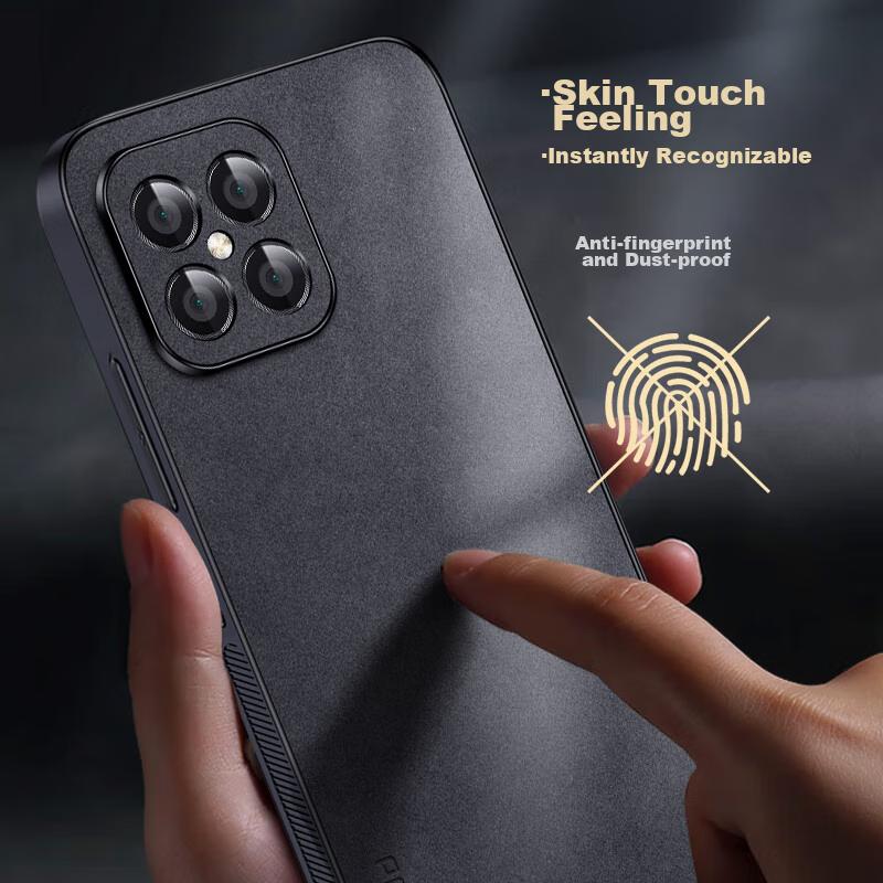 Huawei Nova8se Phone Case, Nova8 Se Protective Cover, Shockproof Lens Full Protection Soft, Simple Luxury Outer Casen, Leather Case, Black