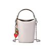 Borsa a secchiello singola tracolla in vera pelle da donna