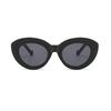 SHAUNA Cat Eye Damenmode Olivgrüne Sonnenbrille Retro Shades UV400 Herren Oval Luxus Sonnenbrille