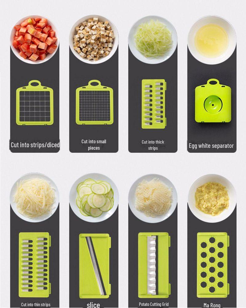 Multifunctional Potato Slicer and Grater: Dicer, Shredder, Chips Maker for Home Kitchen