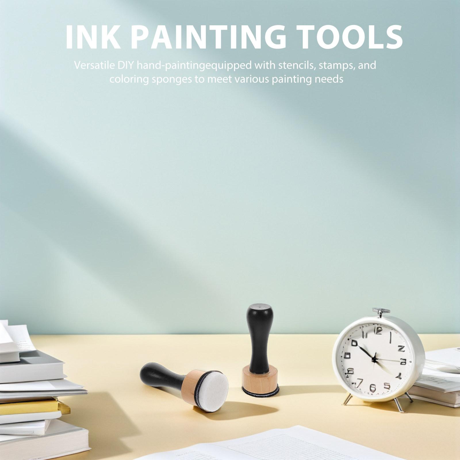 

1Set Ink Painting Tools DIY Watercolor Stamps Sponges Stencils for Crafting Ink Mixing Blending with Durable Materials China Mainland