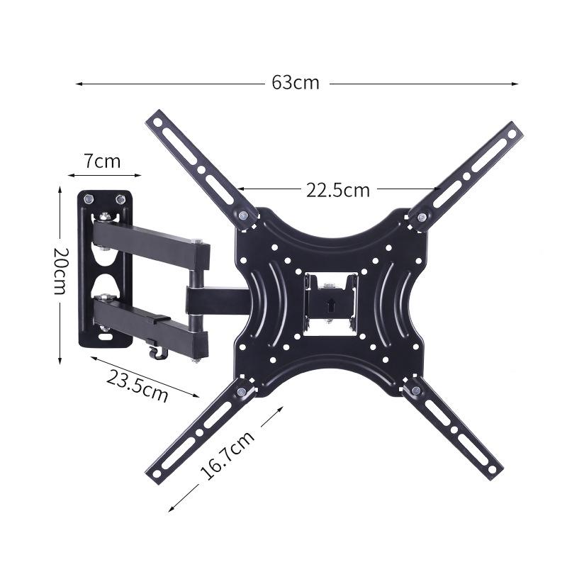 Multifunctional TV Wall Mount: LCD Monitor Retractable Swivel Bracket 117B-2