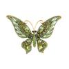 Exquisite European & American Crystal Butterfly Brooch Pin with Classic Shoe Buckle Design