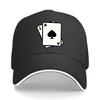 Unisexs Baseball Cap with Poker Ace of Spades Adjustable Snapback Closure Machine Washable Textile Sandwich Baseball Cap