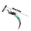 Bird Cat Toy Interactive Feathers Wand Attachment Teaser Hangable Kitten Boredom Toy With Bells For Indoor Cats Pets Boredom