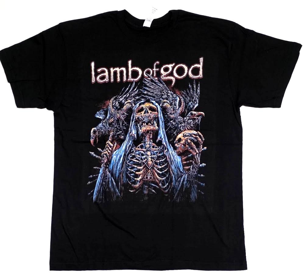 

Lamb Of God T-shirt Heavy Metal Rock Tee Adult Men s 100% Cotton Black New XL