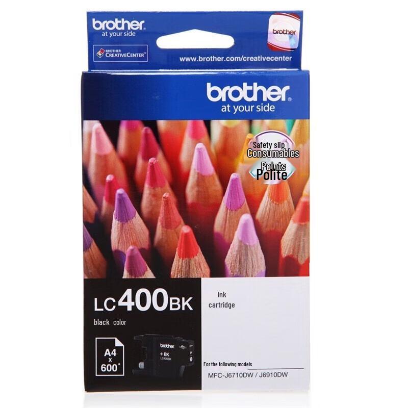 

Brother LC400BK Black Ink Cartridge CN plug (adapter included)