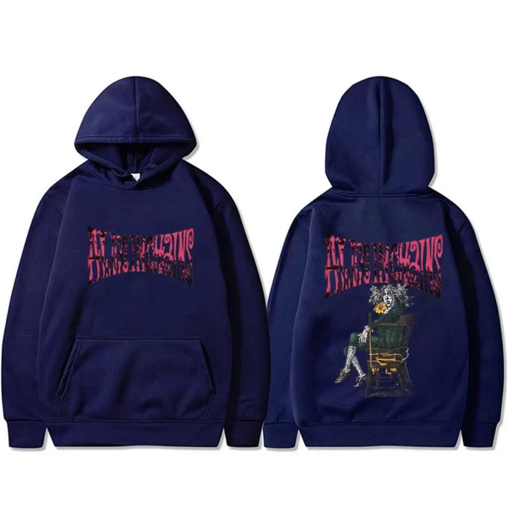 Rock Band Alice in Chains Double Sided Printed Hoodies Men Women Oversized Hooded Sportswear Male Vintage Pullovers