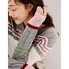 INMAN Women's Retro Striped Colorblock Cable Knit Cardigan
