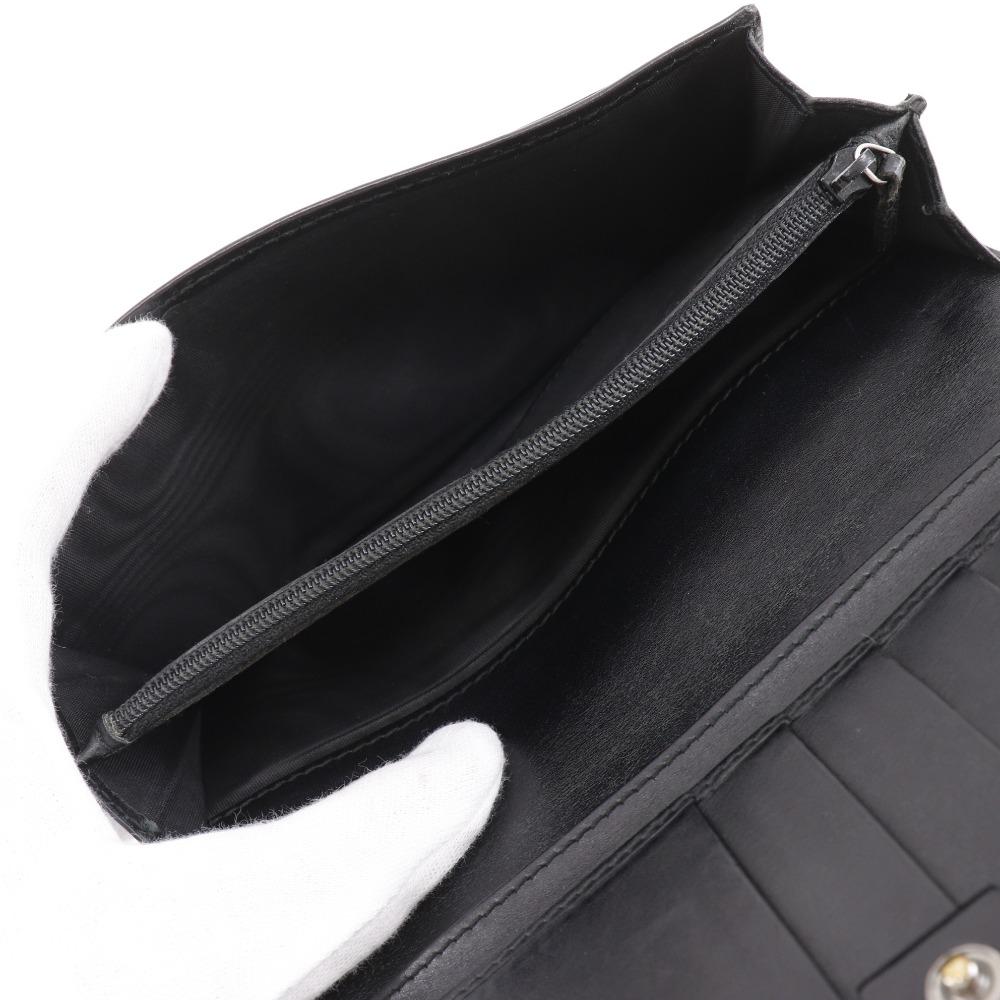 GUCCI GG Purse 146229 black Sima leather unisex Used