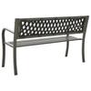 Garden Bench 125 cm Steel Gray