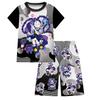 19775 Kinder Mädchen Lily Lovebraids Bobi Druck Kurzarm T-Shirt Shorts Pyjama Nachtwäsche Sets