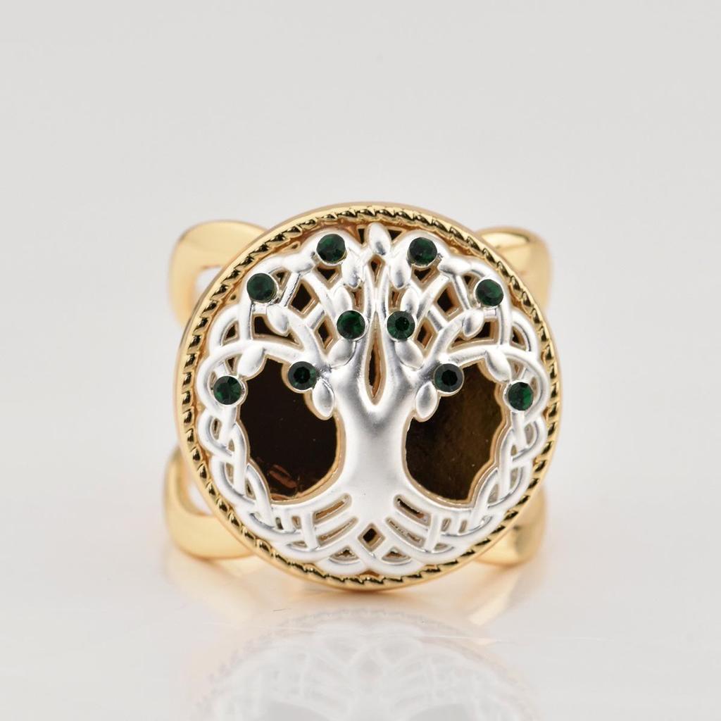 Lucky Tree Versatile Korean Scarf Buckle - Multifunctional Knotting and Fixing Brooch for Silk and Small Square Scarves