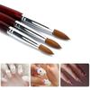 Pen Wood Handle UV Gel Sable Hair Nail Painting Brush Flower Drawing Pen Acrylic Nail Art Brush