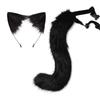 Halloween Cos Simulation Fox Plush Tail Cute Accessories Animal Tail Cat Ears Headband Headdress