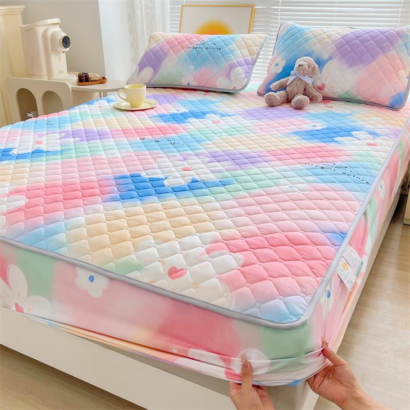 ins mattress protective cover Class A mattress cover dormitory bed cover bedspread all-inclusive padded Simmons protective cover three-piece set