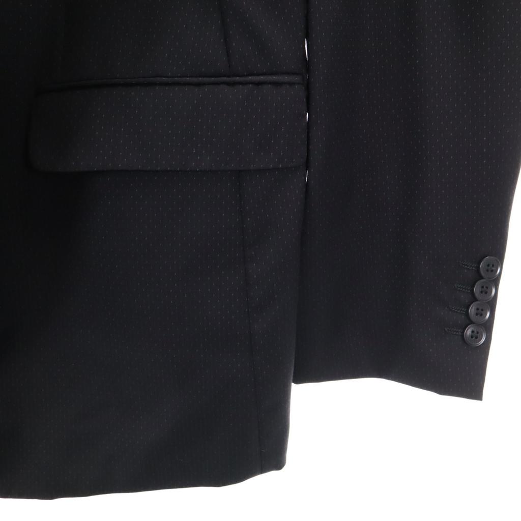 Emporio Armani Stripe Pants Suit Setup 48 Black Series Men's Used