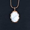 Howlite Gemstone Handmade Copper Jewelry Amazing Pendant For Wedding Gift