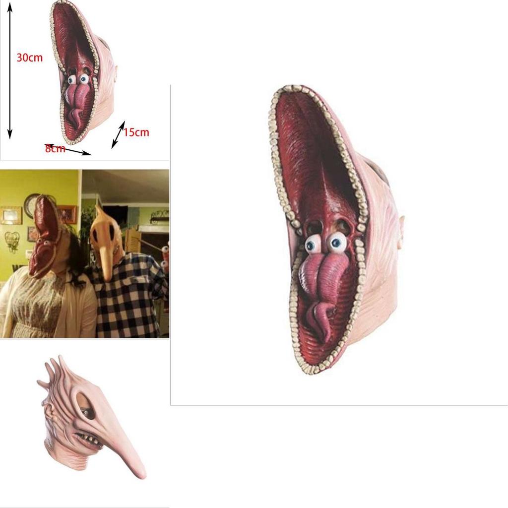 Dorosła Maska Potwora Beetlejuice Barbara Adam Halloweenowa Impreza Maskaradowa Kostium Cosplay