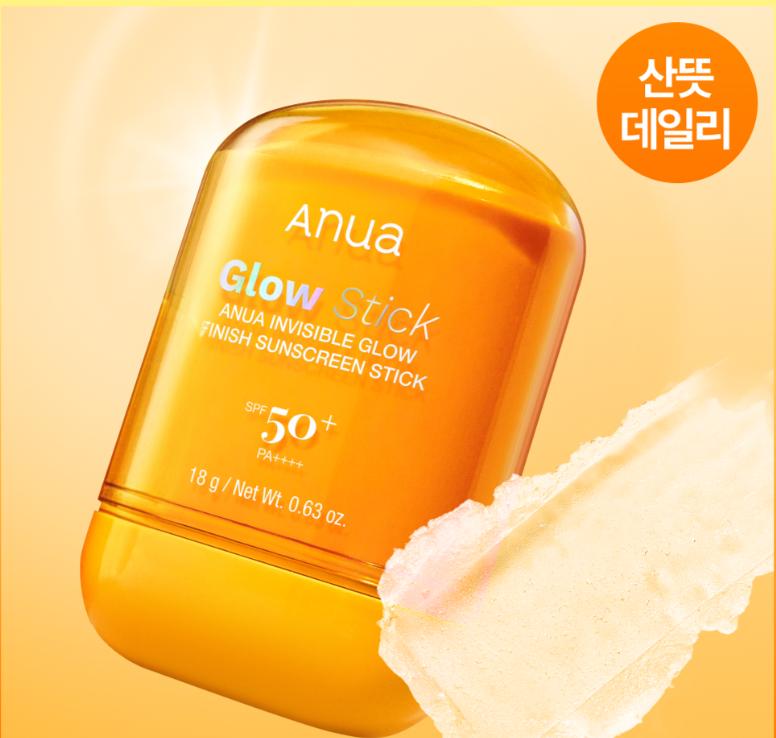 ANUA Zero Cast Daily Glow Finish Sun Stick 18g SPF50+ PA++++ Moisturizing Sun Stick 1 ea