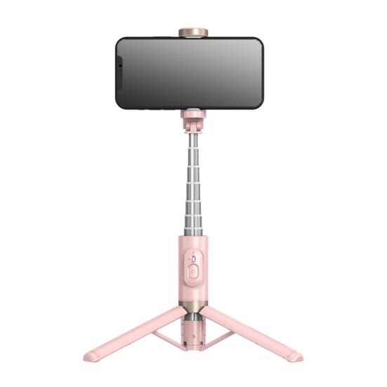 Extendable Selfie Stick Tripod with Wireless Remote Shutter Compact Design Portable