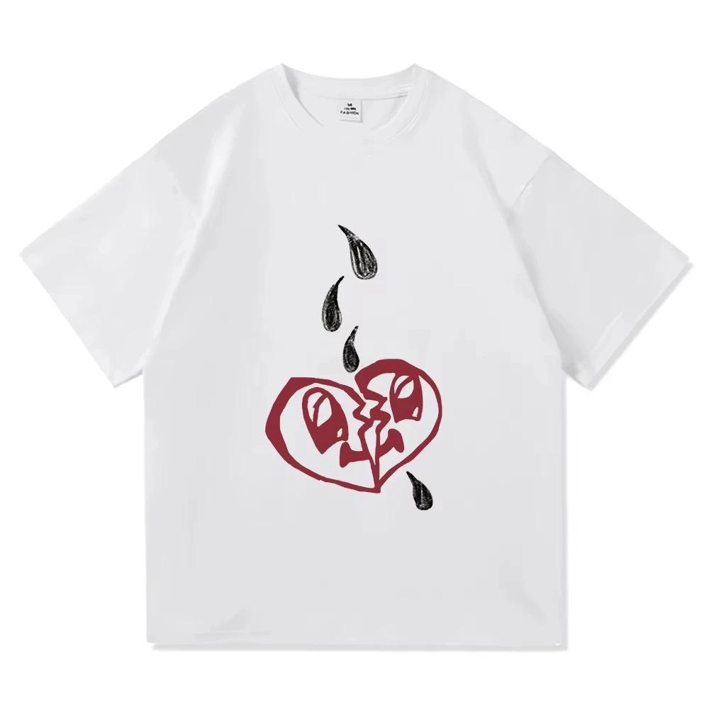 Damiano David Vtipná Malá Obavy Tričko Příští Léto 2025 Pánské Dámské Oblečení Harajuku Oblečení Vysoce Kvalitní Topy Bavlněná Trička