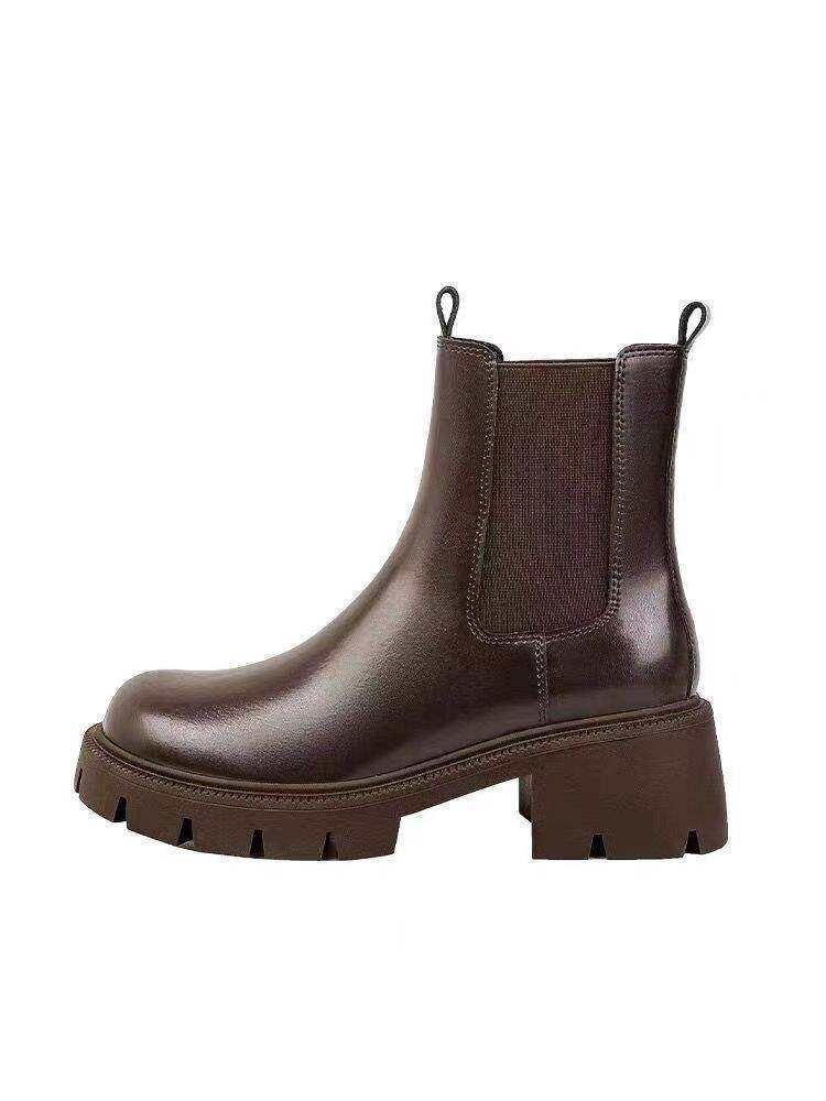 Chelsea boots women's 2025 autumn and winter super fire fried street thick-soled thin small short boots winter women's shoes cigarette holder Mart