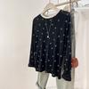 Casual Style Printed Long-sleeved Bottoming Shirt T-shirt for Women 2025 Autumn and Winter