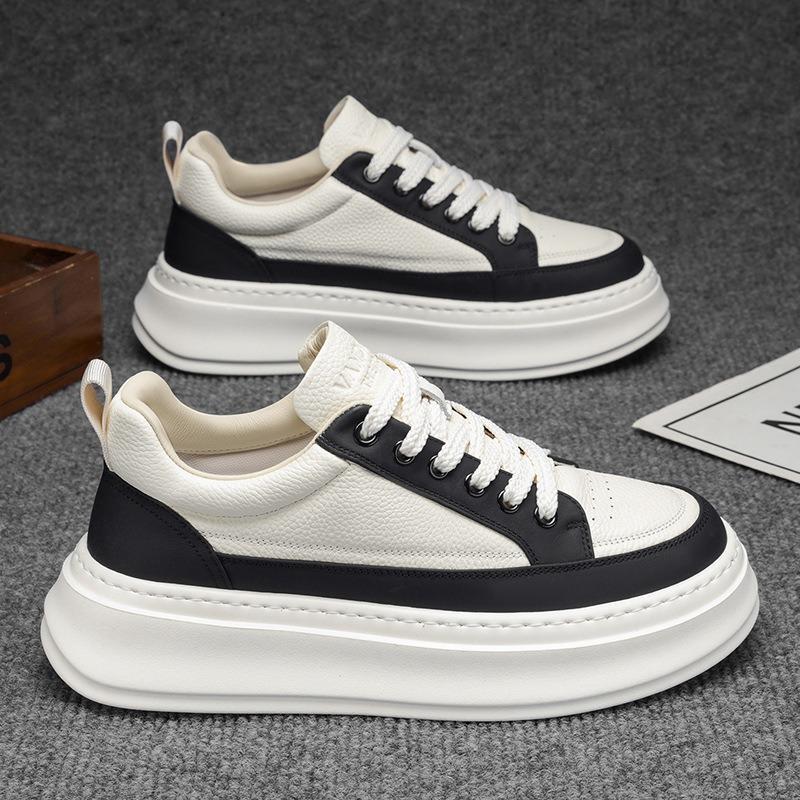Mens Comfortable Lightweight Thick Sole Height Increasing Casual Sports Skateboarding Sneakers